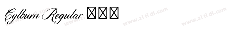 Cylburn Regular字体转换